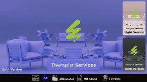 Videohive Therapist Services Intro Logo Stings template preview