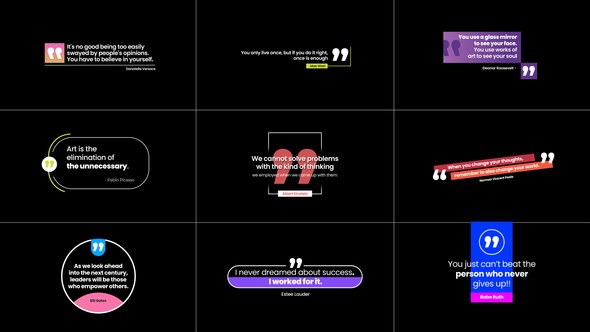 Videohive Quotes Titles 50480025 Titles template preview