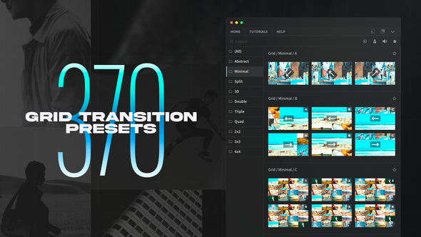 Videohive Grid Transitions 48865491 Elements template preview