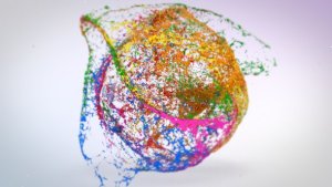 Mixing Paints Logo Reveal Video Displays template preview