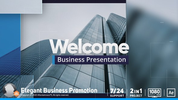 Videohive Corporate Business Presentation Video Displays template preview