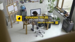 Dynamic Titles and Lower Thirds Video Displays template preview