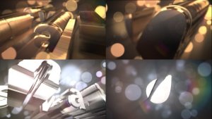 Videohive Gold & Silver Logo Text Reveal Logo Stings template preview