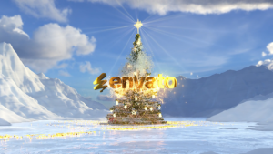 Videohive Snowy Christmas Logo Stings template preview