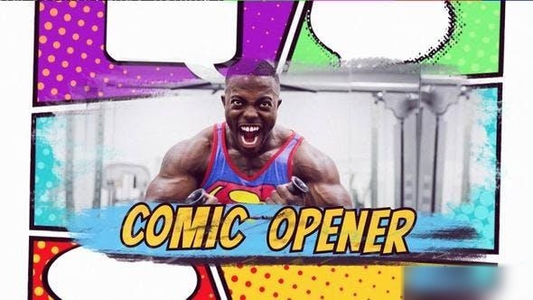 Videohive Comic Book Intro Openers template preview