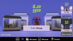 Videohive Fish Shop Logo Stings template preview