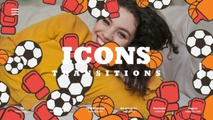Videohive Icons Transitions Elements template preview