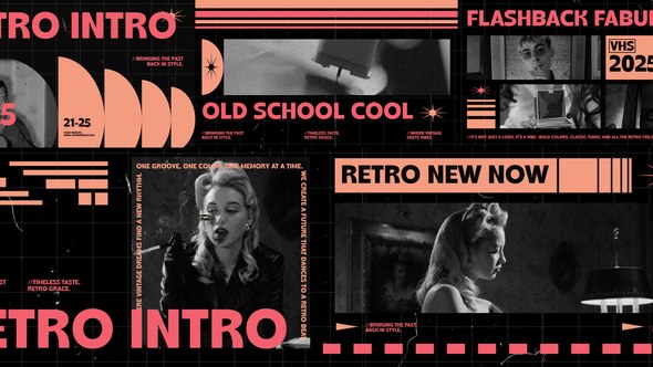 Videohive Retro 90s Video Displays template preview