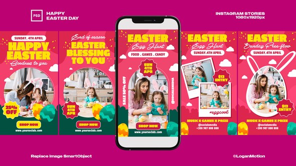 Videohive Easter Day 44333669 Easter template preview