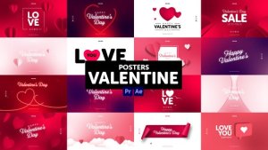Videohive Posters Valentine Elements template preview