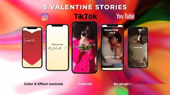Videohive Valentine Stories Openers template preview