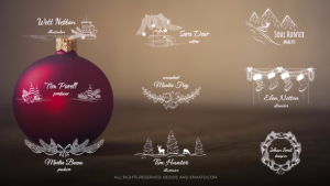 Videohive Christmas Titles & Lower Thirds | AE Titles template preview