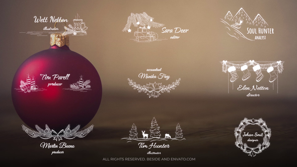 Videohive Christmas Titles & Lower Thirds | AE Titles template preview