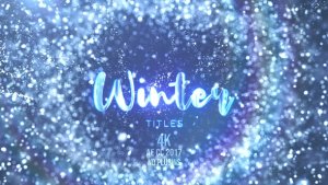 Videohive Winter Snow Titles Titles template preview