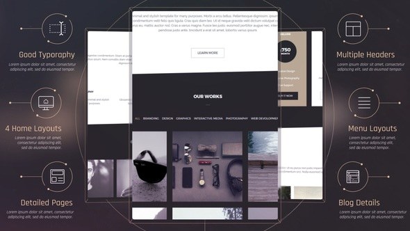Videohive Elegant Website Presentation 29806233 Product Promo template preview