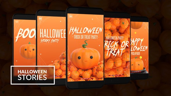 Videohive Halloween Instagram Stories Titles template preview
