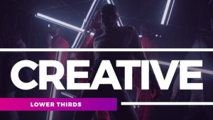 Creative Lower Thirds Video Displays template preview