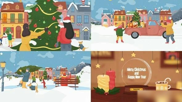 Videohive Christmas Intro 49250312 Openers template preview
