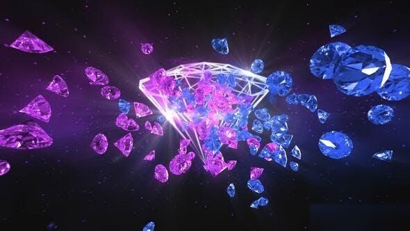 Videohive Epic Diamonds Logo Reveal Logo Stings template preview