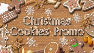 Christmas Cookies Promo Video Displays template preview