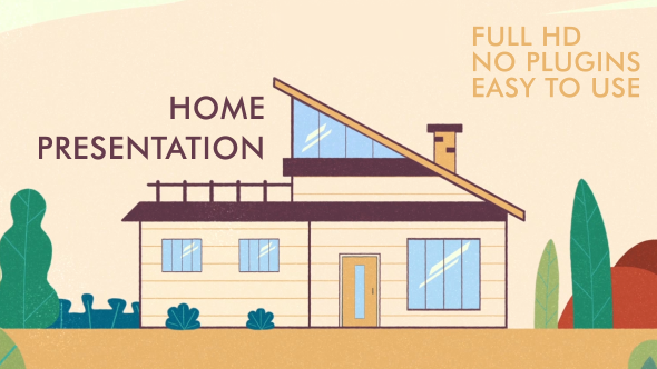Presentation house Video Displays template preview