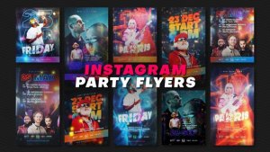 Videohive Instagram Party Flyers Product Promo template preview