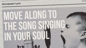 Videohive Newspaper Lyric Titles template preview