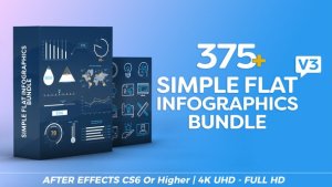 Videohive Simple Flat Infographics Bundle Infographics template preview