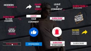Videohive Youtube Lower Thirds || After Effects Elements template preview