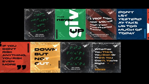 Videohive Motivational Phrases Post Instagram Product Promo template preview