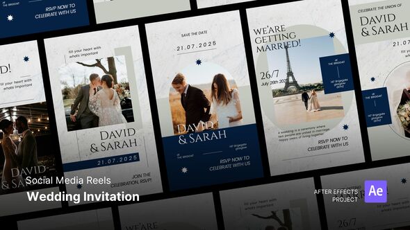 Videohive Reels - Wedding Invitation Video Displays template preview