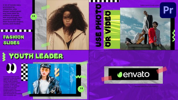 Handmade Grunge Slides for Premiere Pro Premiere Pro template preview