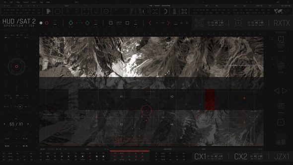 Videohive HUD Covert Operations Satellite 2 Elements template preview