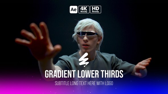 Videohive Gradient Lower Thirds 57714923 Elements template preview