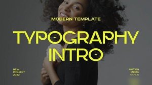 Videohive Modern Typography Intro Openers template preview