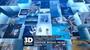 Videohive Mosaic Digital Technology Openers template preview