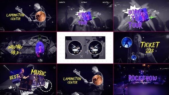 Videohive Rock Show / live Concert Openers template preview