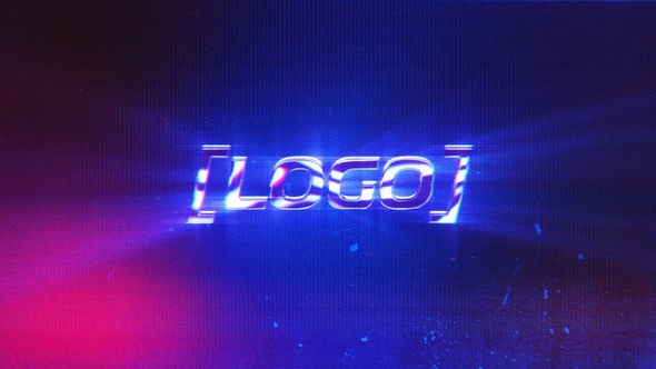 Videohive Retro Glitch Logo 57626997 Logo Stings template preview
