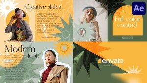 Videohive Colorful Texture Slides for After Effects Openers template preview