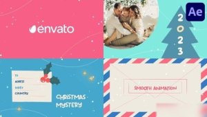Videohive Christmas And New Year Greeting Cards | After Effects Openers template preview