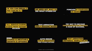 Videohive Text Animation | After Effects 52633380 Titles template preview