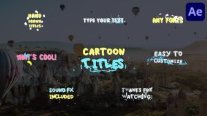 Videohive Cartoon Titles | After Effects 29401136 Titles template preview