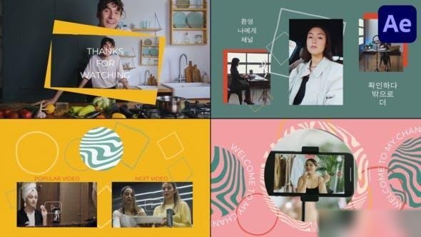 Videohive Youtube Endscreens for After Effects 50446623 Openers template preview