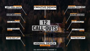 Videohive Call-Out Titles | After Effects Titles template preview