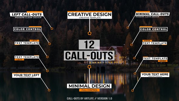 Videohive Call-Out Titles | After Effects Titles template preview