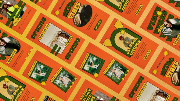 Videohive 90's Psychedelic Fashion Instagram Reel Product Promo template preview