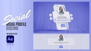 Videohive Social Media Profile - Discord Elements template preview
