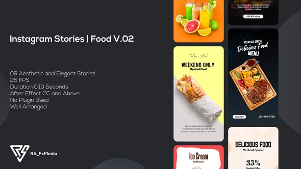 Videohive Instagram Stories | Food Promo V.02 | Suite 26 Product Promo template preview