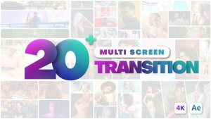 Videohive Multi Screen Transitions Elements template preview