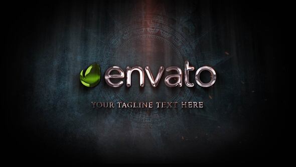 Videohive Golden Energy Logo Reveal Logo Stings template preview